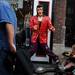 Pedestrians walk past a life-size statue of Elvis on Broadway in downtown Nashville, Tenn. on Friday. Michigan is set to take on Ohio University at 7:20 p.m. Melanie Maxwell I AnnArbor.com